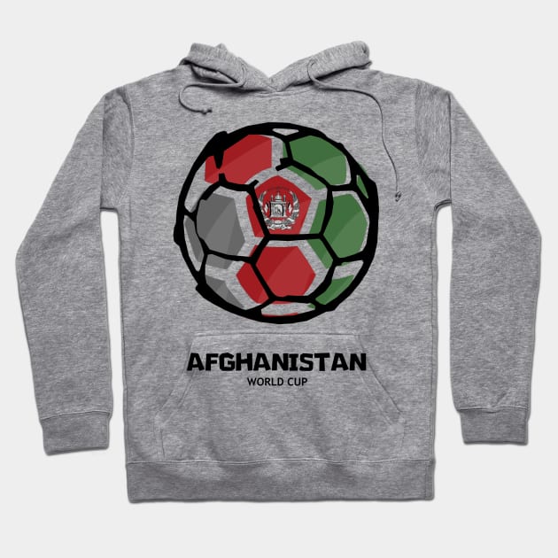 Afghanistan Football Country Flag Hoodie by KewaleeTee